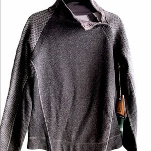 NWT PrAna Brandie Charcoal Pullover Sweater M.